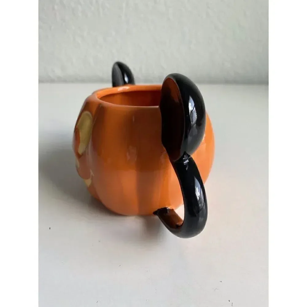 Halloween Disney Mickey Mouse Pumpkin Coffee Mug Cup Jack-O-Lantern NEW‎